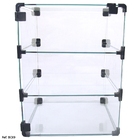 Expositor Modulado Em Vidro Com Porta E Cadeado - 0,30 X 0,40