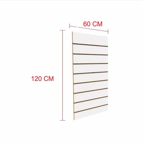 Expositor Painel Canaletado Branco 1.20 (a) X 60cm (c)