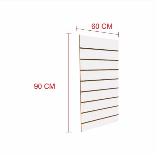 Expositor Painel Canaletado Branco 90cm (a) X 60cm (c)