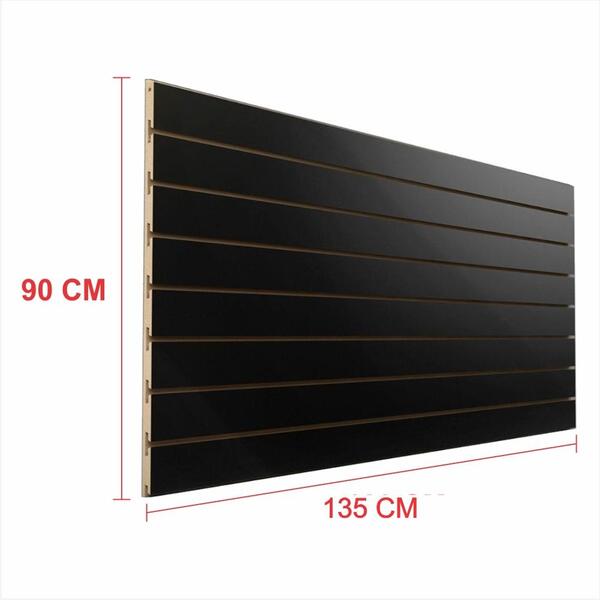Expositor Painel Canaletado Preto Altura 90cm P 135cm