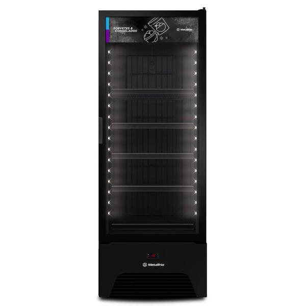 Expositor Vertical Porta De Vidro 560l Metalfrio All Black 22