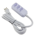 Extensao 3 Tom 20a Fio 2,5 5 Metros Branca 2p+t Fl335 446