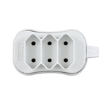 Extensão 3 Tomadas 1 Metros Branca Lexman