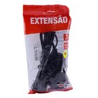 Extensão 3 Tomadas 3m 10a Slim Tripolar Pto Force Line 018020