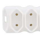 Extensão Elétrica 3 Tomadas com Cabo Paralelo 1,5Metros 2x0,75mm Branco Megatron
