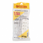 Extensão Elétrica 3 Tomadas com Cabo Paralelo 1,5Metros 2x0,75mm Branco Megatron