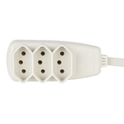 Extensão Elétrica 3 Tomadas com Cabo PP Bivolt 5 Metros Cinza Daneva