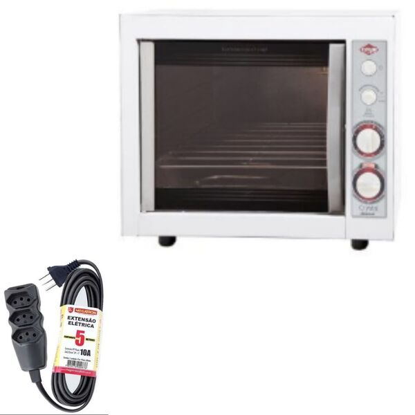 Extensão 5m 3 Tomadas E Forno Elétrico Layr 46l  110v