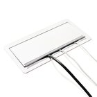 Extensão Caixa De Tomada Embutir Com Tampa Alumínio 4 Tomadas