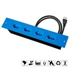 Extensão Caixa De Tomada Embutir Em Aço 4 Tomadas 10a Brasil