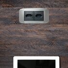 Extensão Caixa De Tomadas Embutir Em Alumínio 2 Tomadas 10a L