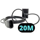 Extensão Com 1 Tomada Modelo Padrão  Plug 3 Pinos 20 Metros