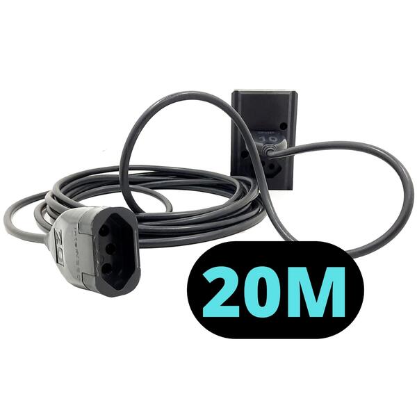 Extensão Com 1 Tomada Modelo Padrão  Plug 3 Pinos 20 Metros