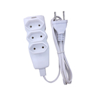 Extensão com Cabo Paralelo 2x0,75mm 1,5Metros Branco Megatron