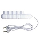 Extensão com Protetor Rearmável 5 Metros 5 Tomadas 10A Branco Force Line