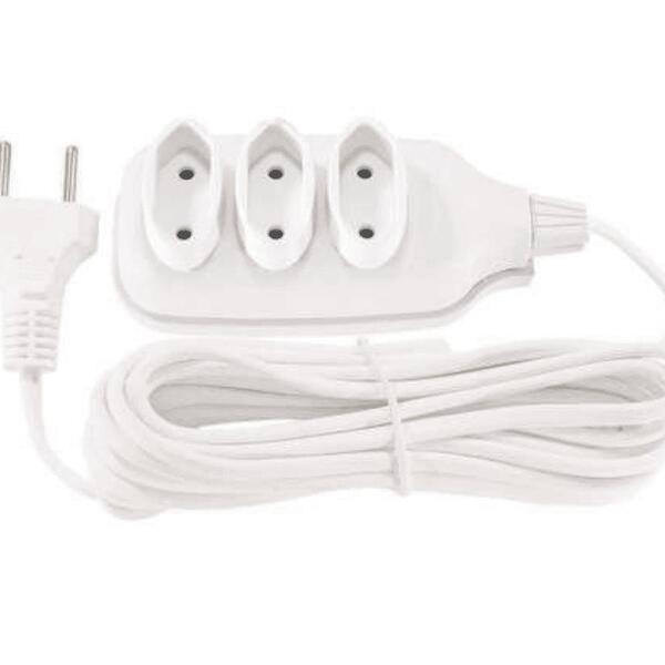 Extensao De Tomada Tripla Multipla 5mt