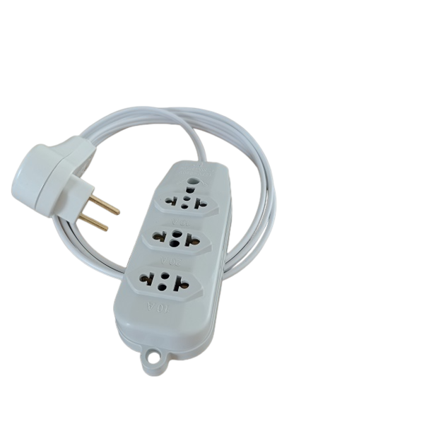 Extensão Elétrica 1,5 Metros 3 Tomadas 10a Fio 1,5mm Cod.445l