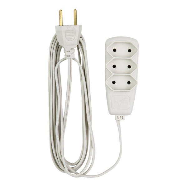 Extensão Elétrica 10m 2P Gelo Sort Bivolt Daneva