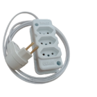 Extensao Eletrica 2 Metros 3 Tomadas 10a Bivolt Fio 1,5 862 S