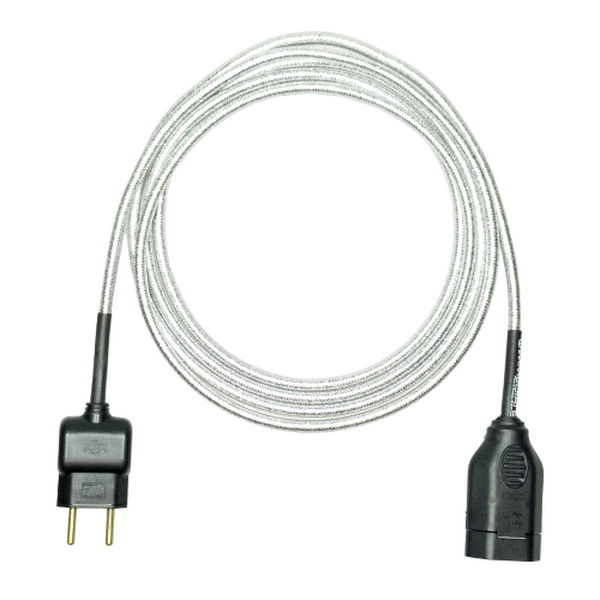 Extensão Elétrica 2 Metros Pp 2x0 75mm Revestido Prata