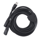 Extensão Elétrica 2 Tomadas 5 Metros Preta Force Line