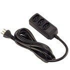 Extensão Elétrica 3 Metros 3 Tomadas 20A Preto Force Line