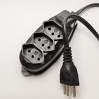 Extensão elétrica 3 tomadas régua extensão residencial bivolt