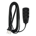 Extensão Elétrica 3m 2P+Terra Preto Sort Bivolt Daneva
