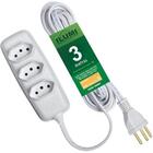 Extensão Elétrica 3m Cinza Ilumi