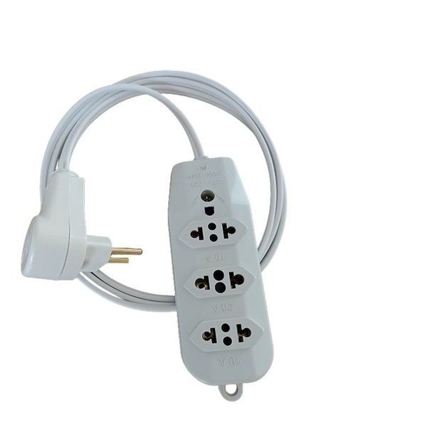 Extensao Eletrica 4,5 Metros com 3 Tomadas 10a Fio 1,5mm 946