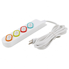 Extensão Elétrica 4 Tomadas 2P+T 10A 5 Metros  Branco Daneva