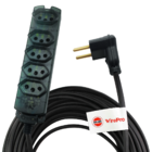 Extensão Elétrica 5 Metros Fumê 5t 2p+t 10a Wirepro