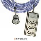 Extensão Elétrica 5 Metros Pp 2x0 75mm2 Revestido Tecido