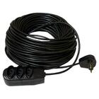 Extensão Elétrica Bivolt 20 Metros Barra 3 Tomadas Cabo Pp Pr