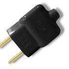 Extensão Elétrica Bivolt 50 Centímetros Cabo Pp Preto 10a