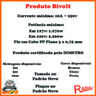 Extensão Elétrica Cinza 3 Metros Com 3 Tomadas 2p+t Radial