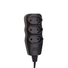 Extensão Elétrica Fc New Bipolar Pp 10m Preta 3 Tomadas 24310
