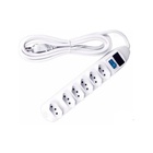 Extensao Eletrica Regua 6 Tomadas Filtro Linha Fusivel 3m Sl7