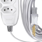 Extensão Ilumi Compacta 3 Tomadas Com Cabo Pp Chato 5m 10a Br