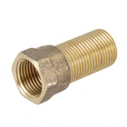 Extensão Longa Latão Roscável Água Quente e Fria 15mm ou 1/2" Ramo