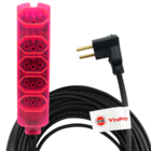 Extensao Multipla 5 Tomadas 2p+t 1,5 Metros Wirepro Quartz Ro