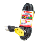 Extensão Prolongadora com Cabo PP 3X0,75mm 5Metros Preto Megatron