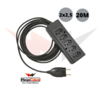 Extensão Quintupla Com Selo Do Inmetro Fio 2x2,5m 20 Metros