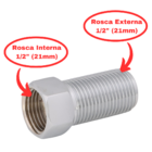 Extensor Aumento Prolongador Longo Rosca 1/2 Cromado