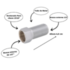 Extensor Aumento Prolongador Longo Rosca 1/2 Cromado
