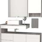 Extensor De Gabinete Vertical De Banheiro Branco E Calcare Em