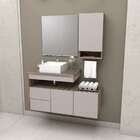 Extensor De Gabinete Vertical De Banheiro Nude E Tamarindo Em