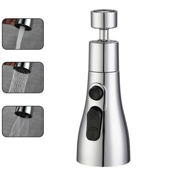 Extensor Giratório De Torneira Universal 3 Jatos Direcional