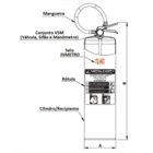 Extintor Portátil Carregado De Pó Químico Seco Bc 8 Kg Metalc