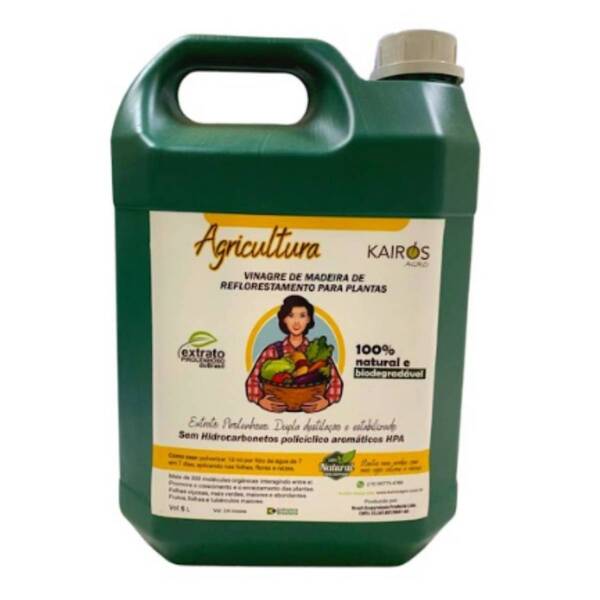 Extrato Pirolenhoso Orgânico Sítios E Fazendas (5l) Kairós